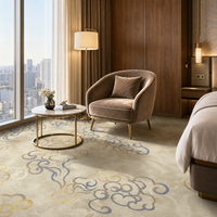 Tapis Axminster sur mesure, fabriqué à la machine, 80% laine, 20% nylon, style traditionnel pour les chambres d'hôtel et les sols résidentiels