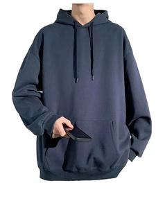 Sweat à capuche sport en velours pour homme, robuste, automne et hiver, multicolores, uni, à capuche, 100% coton, simple et épais - Product Image 3