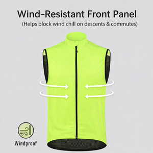 Mens Sleeveless Cycling <b>Gilet</b> Waterproof Windproof <b>Lightweight</b> Bike Vest for Outdoor Sports - Product Image 6