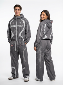 Vêtements pour hommes, survêtement en nylon coupe-vent, vêtements de sport légers, course à pied et gym, jogging, survêtements avec logo brodé personnalisé - Product Image 6