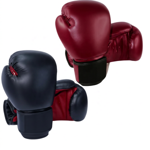 Guantes de Boxeo de Entrenamiento de Muay Thai de Cuero Artificial Personalizados de la Marca ZY, Sin Mitones, 24 oz, Peso Universal, con Cierre de Gancho y Bucle - Product Image 2