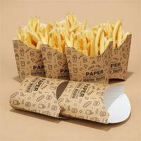 Boîtes alimentaires en papier couché personnalisées en gros, emballages portables pour combo burger et frites, conteneurs à emporter du fabricant