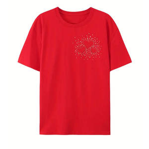 Men Oversized <b>Rhinestone</b> T Shirt Daily Wear Street Style Loose Fit Men Oversized Summer T Shirt Breathable Cotton Loose <b>Top</b> - Product Image 1