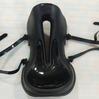 Silla de Montar Inglesa Premium para Caballos, Excelente Resistencia con Correas de PVC, Hecha sobre un Estructurador de Fibra