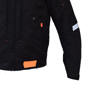 Veste de moto en cuir véritable de nouvelle conception avec logo personnalisé et couleur imprimée, imperméable, respirante, en Cordura, unisexe - Product Image 4
