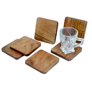 Posavasos de Madera para el Hogar, Diseño Cuadrado, Madera de Acacia, Nuevo Estilo, Gran Venta - Product Image 4