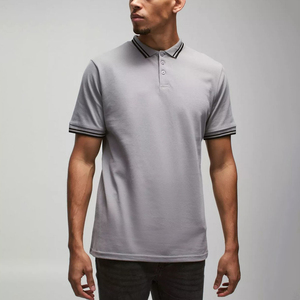 Camisetas Personalizadas para Hombre, 100% Algodón Grueso, Impresión DTG con Logotipo, Color Sólido, Tejido de Punto Holgado, Camiseta Polo con Letras - Product Image 4