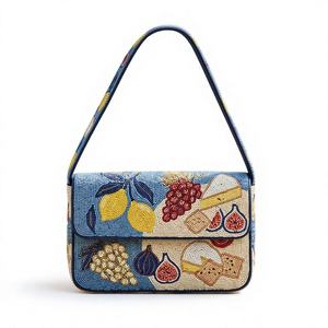 Artistic Handmade Seed Beaded <b>Crossbody</b> <b>Bag</b> Embroidered <b>Pink</b> Floral Design Fashion Boutique Women Evening Shoulder <b>Bag</b> Wedding - Product Image 3