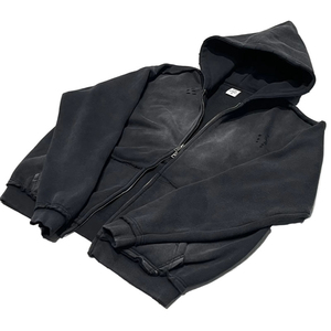 Sudadera con Capucha Extra Grande de Primera Calidad, Lavada, de Felpa 100% Algodón, Estilo Urbano, para Hombre, Invierno - Product Image 1