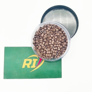 Perles professionnelles pour extensions de cheveux, micro-anneaux en aluminium doublés de silicone, nano-perles pour usage en salon, logo personnalisé OEM, vente en gros - Product Image 5