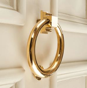 Timbre de Puerta Tradicional de Latón con Anillo, Decoración para Entrada, Accesorio para el Hogar, Diseño Redondo y Duradero - Product Image 2