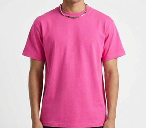 บริการรับผลิตเสื้อยืดโอเวอร์ไซส์แขนสั้นผู้ชาย ผ้าฝ้าย 100% ระบายอากาศได้ดี ไม่เป็นขุย พร้อมบริการสกรีนโลโก้ตามแบบ - Product Image 2