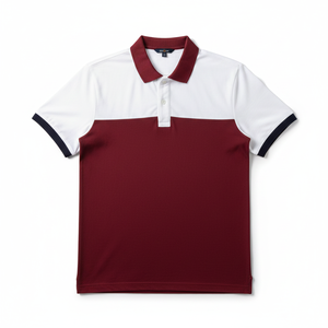 เสื้อโปโลลำลองสไตล์กึ่งทางการ แขนสั้นทรงเข้ารูป คอปก เสื้อกอล์ฟเนื้อผ้านุ่ม ใส่สบายทรงโอเวอร์ไซส์สำหรับผู้ชาย - Product Image 1