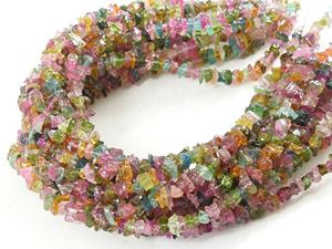 Cuentas de Turmalina Natural Multicolor de 8 Pulgadas, 4-5 mm, en Bruto, Sin Cortar, Certificadas por Terceros, Suministros para Joyería - Product Image 6