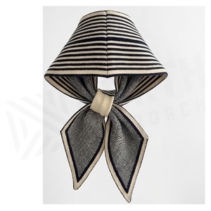 NOUCHI Women's <b>Square</b> <b>Silk</b> <b>Scarf</b> Striped Pattern Multi-Functional Fashion Accessory All Seasons Casual Style - Product Image 2
