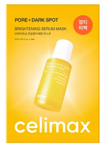 เซรั่มมาส์ก CELIMAX Pore+Dark Spot Brightening 10 แผ่น ผลิตภัณฑ์บำรุงผิวหน้าจากเกาหลี ช่วยเติมความชุ่มชื้น ปลอบประโลมผิว และลดเลือนจุดด่างดำ - Product Image 1