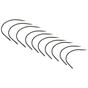 Agujas de Tejer para Extensiones de Cabello con Curva en C, de Metal Negro Mate, Herramientas de Costura Resistentes para Tramas, Trenzas y Montaje de Pelucas - Product Image 1