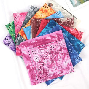 Écharpe carrée unisexe style hip-hop – Bandana sans couture à motif Paisley Tie Dye |   Bandeau multi-usages pour le cyclisme et les activités de plein air - Product Image 3