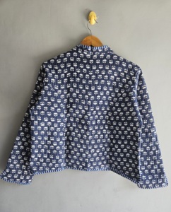 Floral Printed Cotton Blazer With <b>Mandarin</b> <b>Collar</b> Full Sleeve Spring Women's <b>Jacket</b> blazer <b>Mandarin</b> <b>collar</b> gift for her - Product Image 6