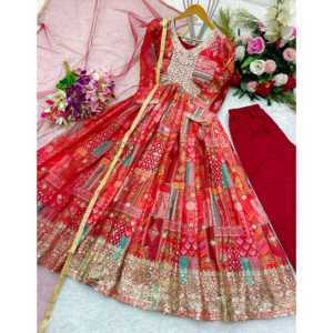 Conjuntos de Diseñador para Mujer, Vestido de Fiesta con Corte Aliya, Pantalón y Dupatta para Ocasiones Especiales - Product Image 6