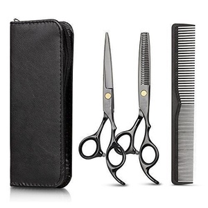 Professional Stainless Steel Beauty Scissors with Sharp <b>Blade</b> for Salon and Home Use-<b>Barber</b> Thinning Shears Set - Product Image 2