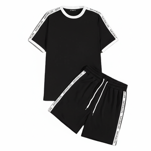 Ensemble de shorts respirants imprimés sur mesure pour hommes, ensemble de vêtements de sport à capuche, ensemble de shorts décontractés d'été, ensemble de shorts d'entraînement et de jogging pour hommes - Product Image 1