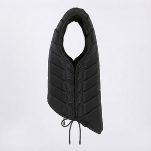 Chaleco Protector Acolchado para Montar a Caballo con Cremallera Frontal y Cordones Laterales Ajustables para Deportes Ecuestres y Entrenamiento - Product Image 2