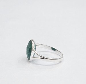 925 Sterling <b>Silver</b> <b>Emerald</b> <b>Ring</b> Cushion Cut Natural Gemstone Handmade Fine Jewelry Manufacturer Wholesale - Product Image 5