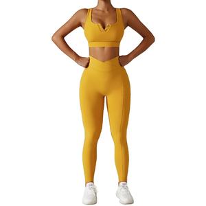 กางเกงรัดรูปเอวสูงไร้รอยต่อสำหรับผู้หญิงใหม่กางเกงออกกำลังกายแบบรีไซเคิลกางเกงออกกำลังกายโยคะ - Product Image 1