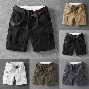Shorts cargo décontractés pour hommes, style streetwear, amples, grandes tailles, avec ceinture, prix de gros AI-SH-42 - Product Image 3