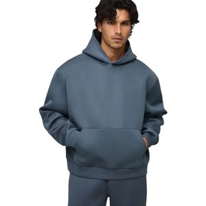 Ensemble de survêtement streetwear de luxe unisexe décontracté avec sweat à capuche oversize et pantalon large 2 pièces en tissu de coton doux - Product Image 6