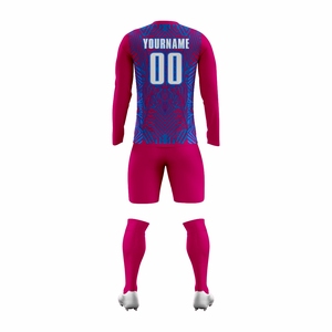 Maillots de football personnalisables respirants à col ras du cou, impression par transfert thermique, 100 % polyester, numéros d'équipe, noms de joueurs, taille élastique - Product Image 2