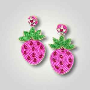 Pendientes de Aro Plateados con Cuentas Bordadas a Mano, Joyería de Moda para Eventos y Fiestas - Product Image 5