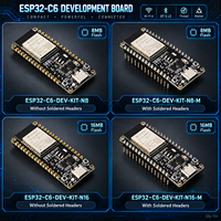 Carte de développement IoT ESP32-C6-WROOM-1 N8 N16 WiFi 6 BT 5 LE 160 MHz RISC-V Type-C avec connecteurs à broches optionnels ESP32-C6-DEV-KIT-N8