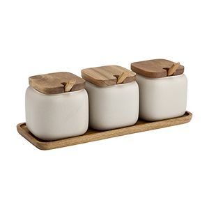 Ensemble de 4 pots en métal doré au design unique avec couvercle fleuri, hermétique, style glamour, idéal pour offrir - Product Image 5