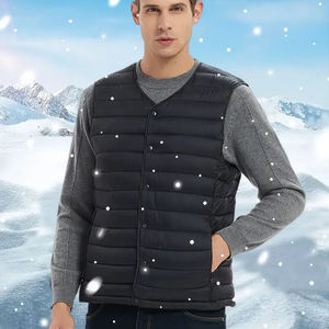 เสื้อกั๊กพัฟเฟอร์ผู้ชายแบบปรับแต่งได้สำหรับกิจกรรมกลางแจ้ง อุ่น น้ำหนักเบา กันน้ำ แบบเย็บติดกัน ราคาขายส่ง - Product Image 2