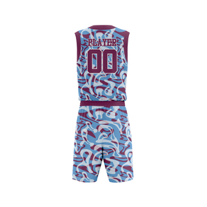 Uniformes de basketball sans manches en polyester respirant de qualité professionnelle, col en V, grandes tailles, logos personnalisés, couleurs imprimées par transfert thermique - Product Image 5