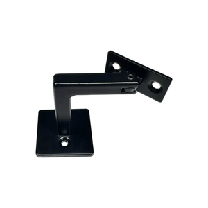 Chất lượng cao tùy chỉnh dễ dàng để cài đặt Matt Đen chải nickle Vàng Kẽm hợp kim cầu thang lan can khung với ốc vít - Product Image 1