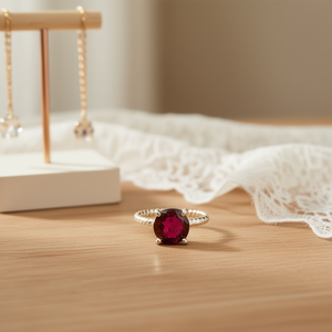 2.7 Gram <b>Garnet</b> Fashion <b>Ring</b> - Product Image 3