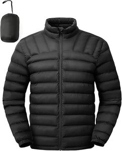 Chaquetas de Invierno Ligeras y Plegables para Hombre, Chaqueta Acolchada Resistente al Agua con Aislamiento de Burbujas para Viajes, Esquí y Senderismo - Product Image 3