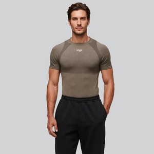 Fabricante de Camisetas Deportivas Personalizadas para Gimnasio, Ropa Deportiva de Compresión, Algodón y Poliéster, OEM, ODM, Serigrafía, Bordado - Product Image 6