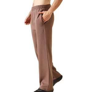 Pantalon décontracté ample pour homme, coupe droite, tissu respirant et doux, taille élastique, confortable pour tous les jours - Product Image 5