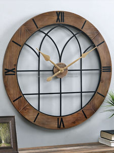 Articles décoratifs pour la maison de qualité en bois standard horloge murale époxy pour salon chambre et décoration de bureau d'Inde - Product Image 5
