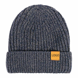 Uniquen Enterprises Custom Color Letter Premium Quality Jacquard 100% <b>Wool</b> <b>Beanie</b> Hat Unisex Street Style Custom Logo Printing - Product Image 2
