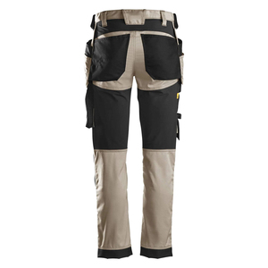 Pantalon de travail de sécurité personnalisé avec logo, en sergé robuste, avec poches pour genouillères, bicolore, pour mécaniciens, vêtements de travail sur mesure, usine de confection. - Product Image 6