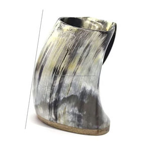 Meilleure qualité Trinkhorn Horn Mug Fabriqué à la main en Inde Technique de polissage inégalée Écologique - Product Image 3