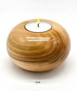 Hand Carved Wooden <b>Tea</b> <b>Light</b> Holder Wood Tealight Holder: Rustic Christmas Decor - Product Image 3