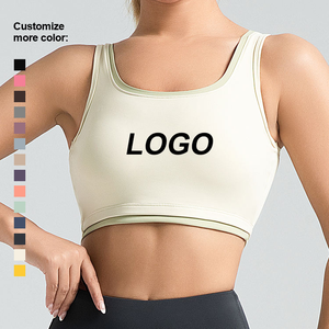 Latest Design Backless High Support Breathable Sports Bra Custom Design Size Wholesale Women Seamless Yoga Sports Bra - Product Image 2