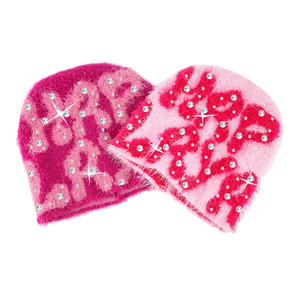 Custom Embroidery Printing & Logo Solid Color Winter <b>Beanie</b> New Design Soft Thicken <b>Wool</b> Ski Outdoor Hat Warm Thick Knit <b>Beanies</b> - Product Image 1