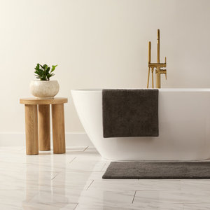 Tapis de bain en chenille de luxe haute densité antidérapant pour salle de bain, tapis de sol ultra doux et absorbant en microfibre shaggy - Product Image 1